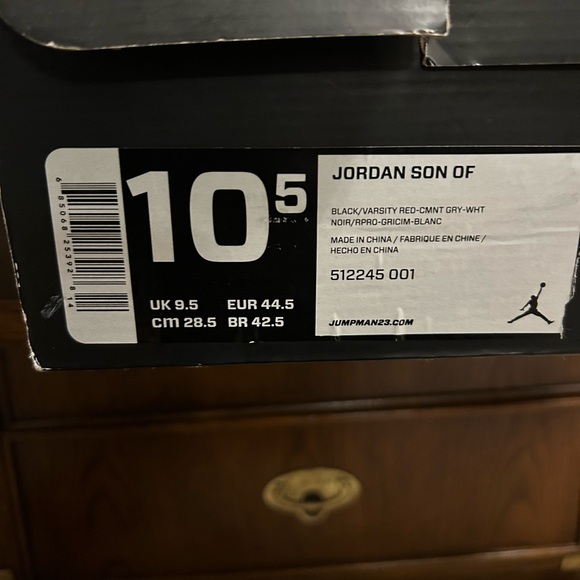 Jordan Son of Black and Varsity Red Sneakers main image 8